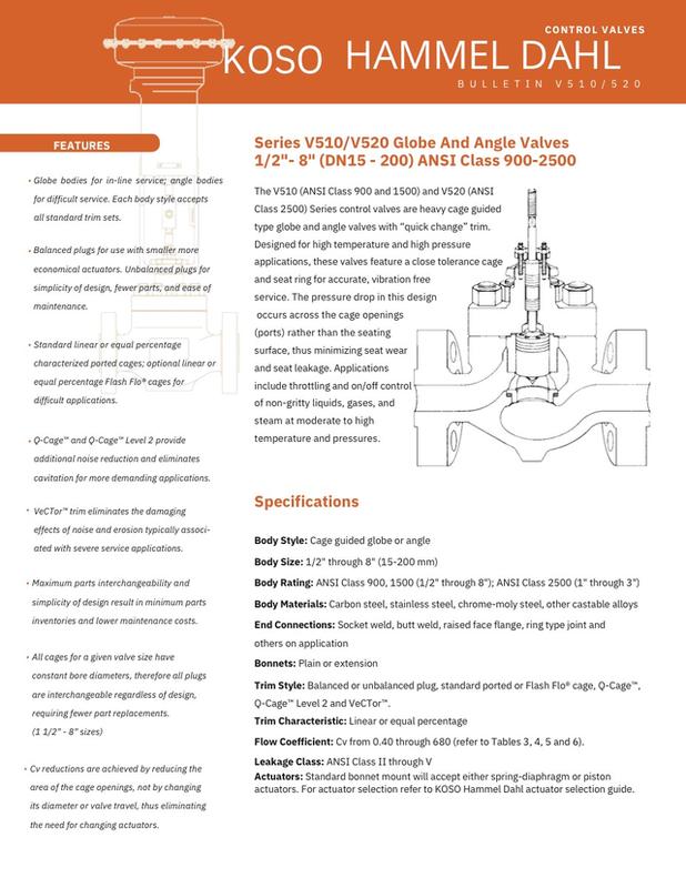 V510/V520 High Pressure