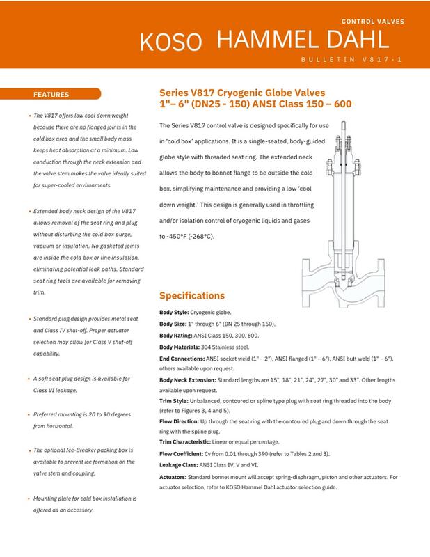 V817 Cryogenic Cold-Box